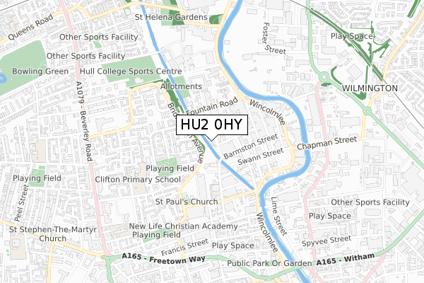 HU2 0HY map - small scale - OS Open Zoomstack (Ordnance Survey) HU2 0HY map - small scale - OS Open Zoomstack (Ordnance Survey)