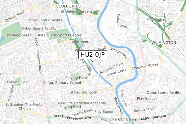 HU2 0JP map - small scale - OS Open Zoomstack (Ordnance Survey) HU2 0JP map - small scale - OS Open Zoomstack (Ordnance Survey)