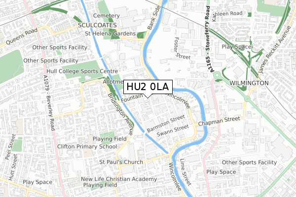 HU2 0LA map - small scale - OS Open Zoomstack (Ordnance Survey) HU2 0LA map - small scale - OS Open Zoomstack (Ordnance Survey)