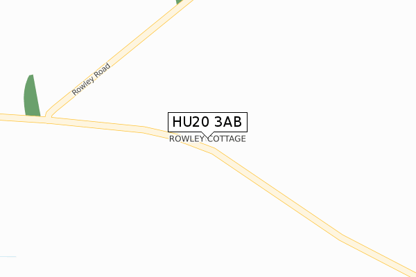 HU20 3AB map - large scale - OS Open Zoomstack (Ordnance Survey)