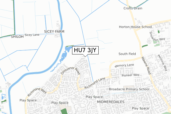 HU7 3JY map - small scale - OS Open Zoomstack (Ordnance Survey) HU7 3JY map - small scale - OS Open Zoomstack (Ordnance Survey)