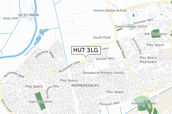 HU7 3LG map - small scale - OS Open Zoomstack (Ordnance Survey) HU7 3LG map - small scale - OS Open Zoomstack (Ordnance Survey)