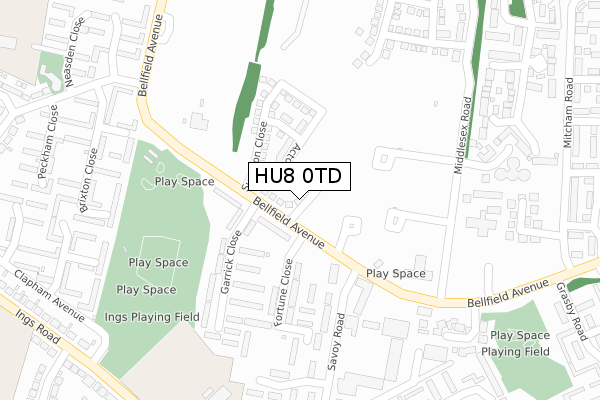 HU8 0TD map - large scale - OS Open Zoomstack (Ordnance Survey) HU8 0TD map - large scale - OS Open Zoomstack (Ordnance Survey)