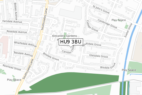 HU9 3BU map - large scale - OS Open Zoomstack (Ordnance Survey) HU9 3BU map - large scale - OS Open Zoomstack (Ordnance Survey)