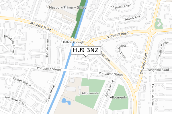 HU9 3NZ map - large scale - OS Open Zoomstack (Ordnance Survey) HU9 3NZ map - large scale - OS Open Zoomstack (Ordnance Survey)