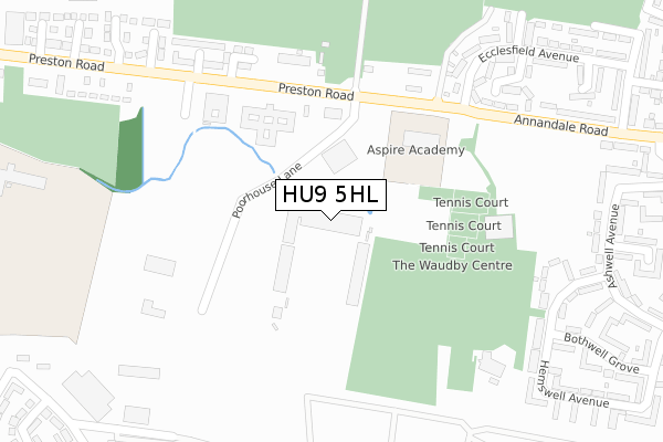 HU9 5HL map - large scale - OS Open Zoomstack (Ordnance Survey) HU9 5HL map - large scale - OS Open Zoomstack (Ordnance Survey)