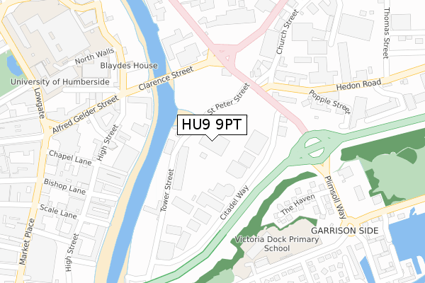 HU9 9PT map - large scale - OS Open Zoomstack (Ordnance Survey) HU9 9PT map - large scale - OS Open Zoomstack (Ordnance Survey)