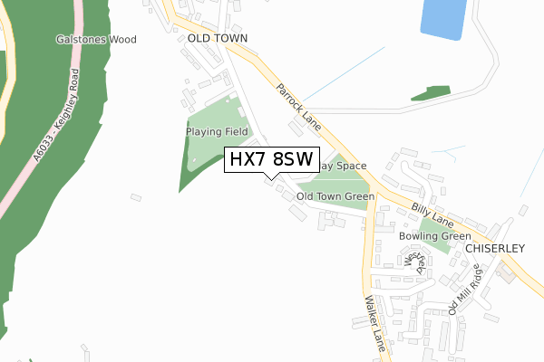 HX7 8SW map - large scale - OS Open Zoomstack (Ordnance Survey) HX7 8SW map - large scale - OS Open Zoomstack (Ordnance Survey)