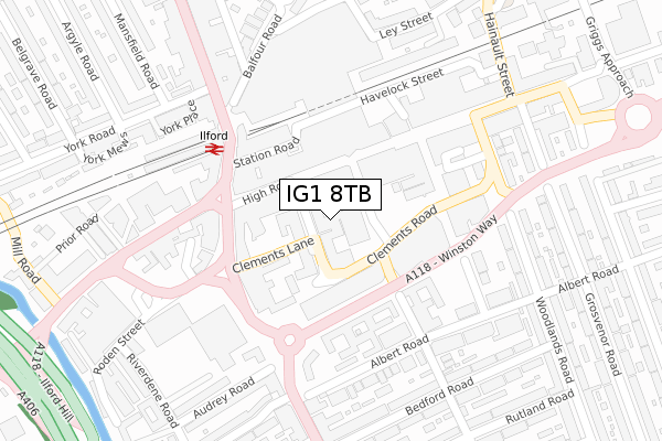 IG1 8TB map - large scale - OS Open Zoomstack (Ordnance Survey) IG1 8TB map - large scale - OS Open Zoomstack (Ordnance Survey)