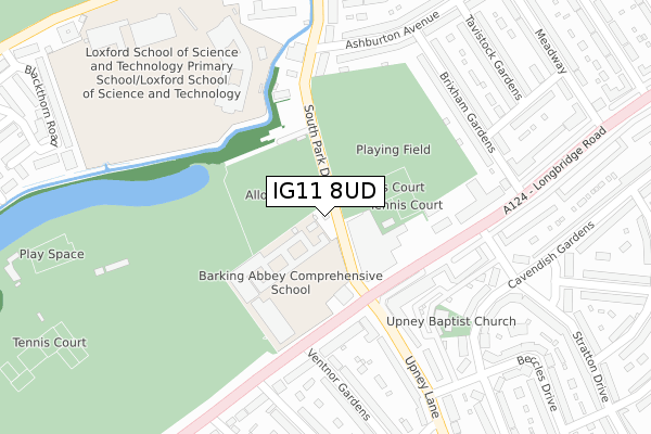 IG11 8UD map - large scale - OS Open Zoomstack (Ordnance Survey) IG11 8UD map - large scale - OS Open Zoomstack (Ordnance Survey)