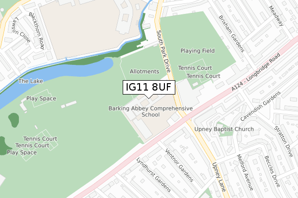 IG11 8UF map - large scale - OS Open Zoomstack (Ordnance Survey) IG11 8UF map - large scale - OS Open Zoomstack (Ordnance Survey)