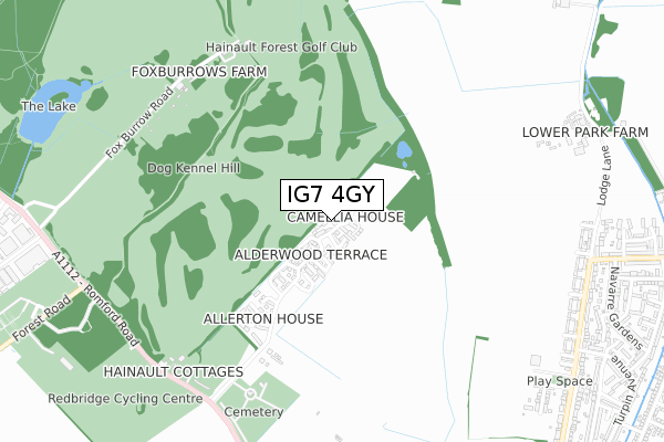 IG7 4GY map - small scale - OS Open Zoomstack (Ordnance Survey) IG7 4GY map - small scale - OS Open Zoomstack (Ordnance Survey)