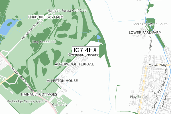 IG7 4HX map - small scale - OS Open Zoomstack (Ordnance Survey) IG7 4HX map - small scale - OS Open Zoomstack (Ordnance Survey)