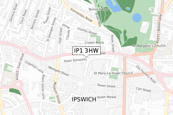 IP1 3HW map - large scale - OS Open Zoomstack (Ordnance Survey) IP1 3HW map - large scale - OS Open Zoomstack (Ordnance Survey)