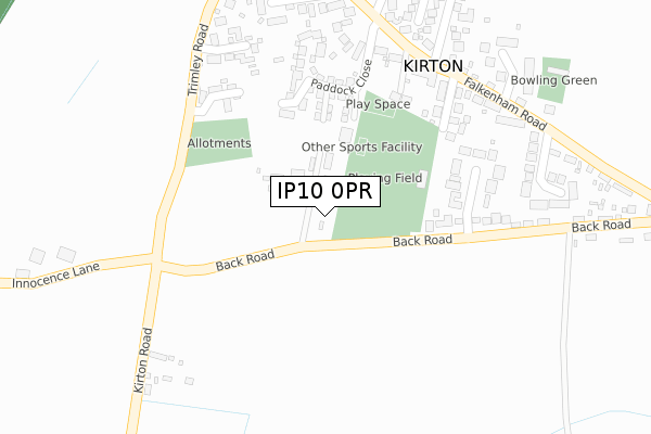 IP10 0PR map - large scale - OS Open Zoomstack (Ordnance Survey)