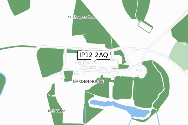 IP12 2AQ map - large scale - OS Open Zoomstack (Ordnance Survey) IP12 2AQ map - large scale - OS Open Zoomstack (Ordnance Survey)