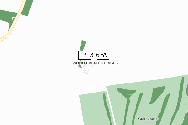 IP13 6FA map - large scale - OS Open Zoomstack (Ordnance Survey)