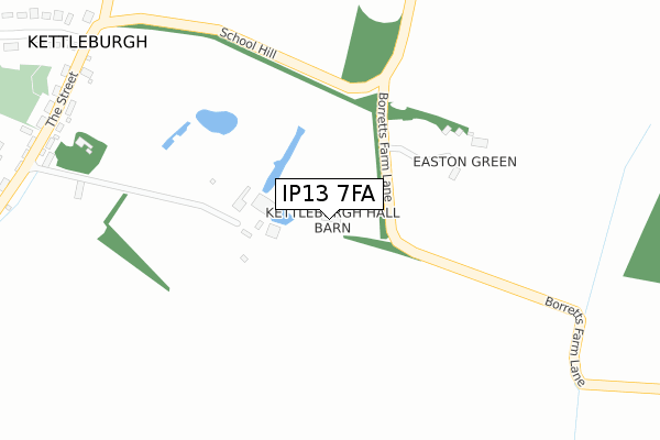 IP13 7FA map - large scale - OS Open Zoomstack (Ordnance Survey) IP13 7FA map - large scale - OS Open Zoomstack (Ordnance Survey)