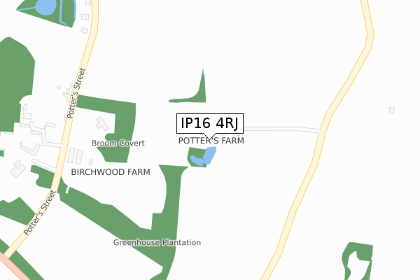 IP16 4RJ map - large scale - OS Open Zoomstack (Ordnance Survey) IP16 4RJ map - large scale - OS Open Zoomstack (Ordnance Survey)