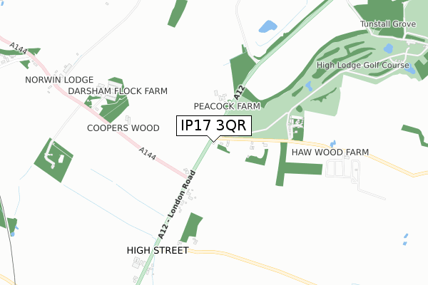 IP17 3QR map - small scale - OS Open Zoomstack (Ordnance Survey) IP17 3QR map - small scale - OS Open Zoomstack (Ordnance Survey)