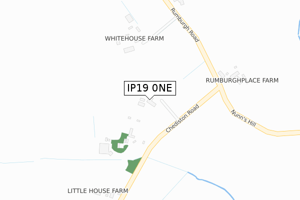 IP19 0NE map - large scale - OS Open Zoomstack (Ordnance Survey)