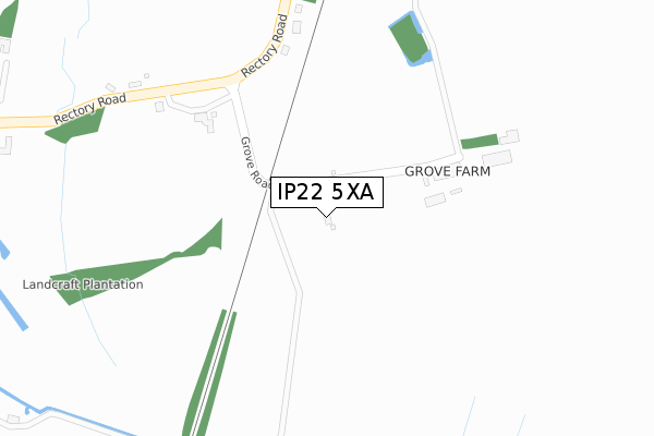 IP22 5XA map - large scale - OS Open Zoomstack (Ordnance Survey) IP22 5XA map - large scale - OS Open Zoomstack (Ordnance Survey)