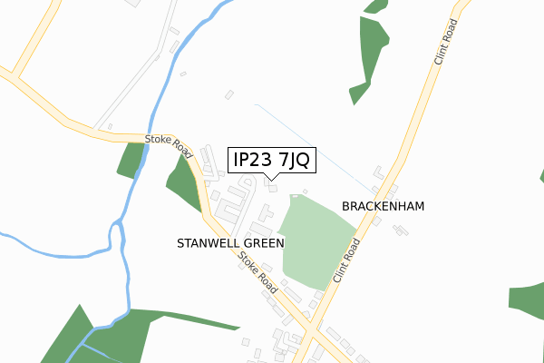 IP23 7JQ map - large scale - OS Open Zoomstack (Ordnance Survey) IP23 7JQ map - large scale - OS Open Zoomstack (Ordnance Survey)