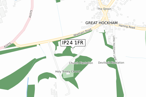 IP24 1FR map - large scale - OS Open Zoomstack (Ordnance Survey) IP24 1FR map - large scale - OS Open Zoomstack (Ordnance Survey)