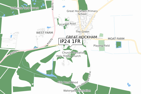 IP24 1FR map - small scale - OS Open Zoomstack (Ordnance Survey) IP24 1FR map - small scale - OS Open Zoomstack (Ordnance Survey)