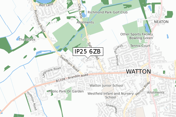 IP25 6ZB map - small scale - OS Open Zoomstack (Ordnance Survey) IP25 6ZB map - small scale - OS Open Zoomstack (Ordnance Survey)
