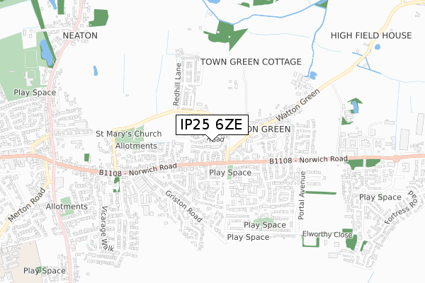 IP25 6ZE map - small scale - OS Open Zoomstack (Ordnance Survey) IP25 6ZE map - small scale - OS Open Zoomstack (Ordnance Survey)