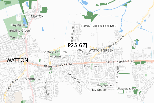 IP25 6ZJ map - small scale - OS Open Zoomstack (Ordnance Survey) IP25 6ZJ map - small scale - OS Open Zoomstack (Ordnance Survey)