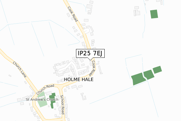IP25 7EJ map - large scale - OS Open Zoomstack (Ordnance Survey) IP25 7EJ map - large scale - OS Open Zoomstack (Ordnance Survey)