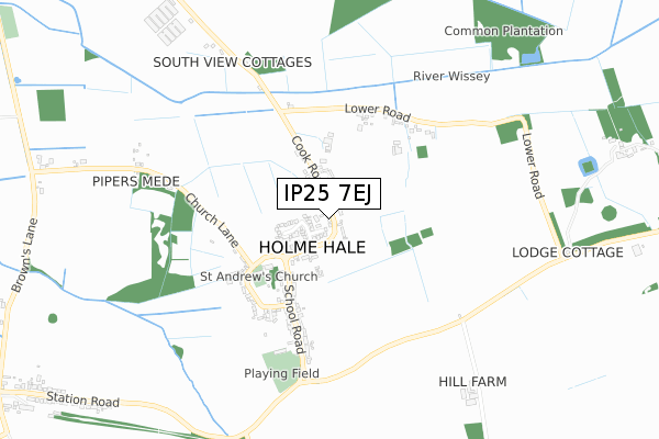 IP25 7EJ map - small scale - OS Open Zoomstack (Ordnance Survey) IP25 7EJ map - small scale - OS Open Zoomstack (Ordnance Survey)
