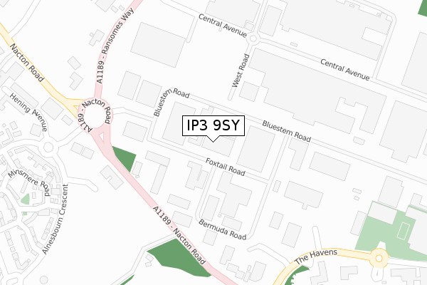 IP3 9SY map - large scale - OS Open Zoomstack (Ordnance Survey) IP3 9SY map - large scale - OS Open Zoomstack (Ordnance Survey)