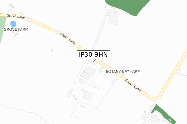IP30 9HN map - large scale - OS Open Zoomstack (Ordnance Survey)