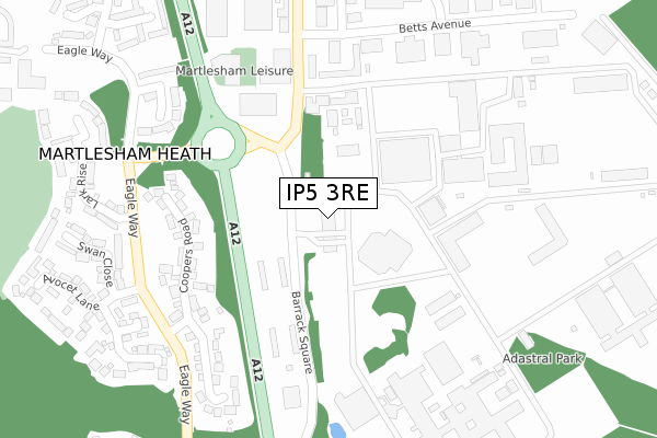 IP5 3RE map - large scale - OS Open Zoomstack (Ordnance Survey)