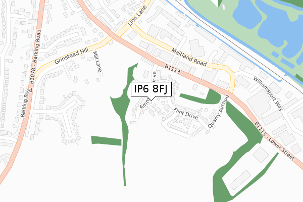 IP6 8FJ map - large scale - OS Open Zoomstack (Ordnance Survey) IP6 8FJ map - large scale - OS Open Zoomstack (Ordnance Survey)