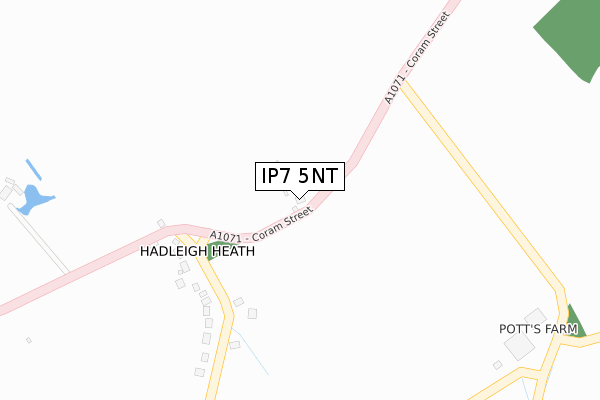 IP7 5NT map - large scale - OS Open Zoomstack (Ordnance Survey)