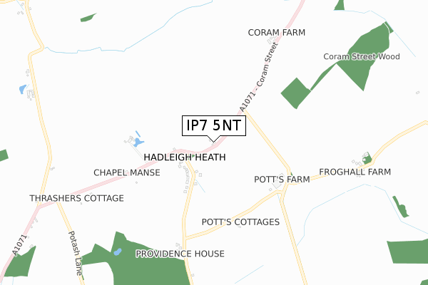 IP7 5NT map - small scale - OS Open Zoomstack (Ordnance Survey)