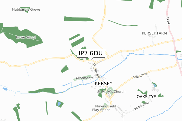 IP7 6DU map - small scale - OS Open Zoomstack (Ordnance Survey)
