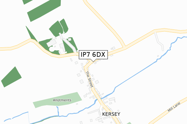 IP7 6DX map - large scale - OS Open Zoomstack (Ordnance Survey)