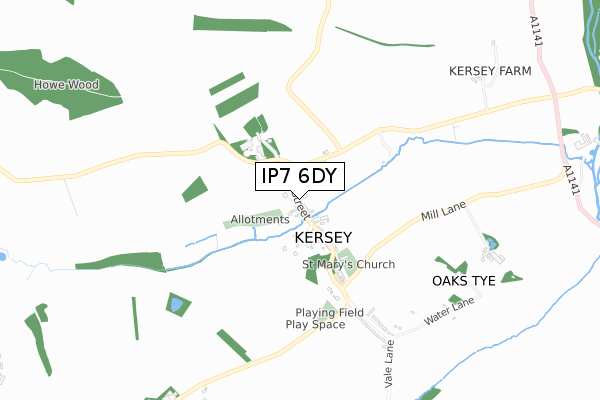 IP7 6DY map - small scale - OS Open Zoomstack (Ordnance Survey)