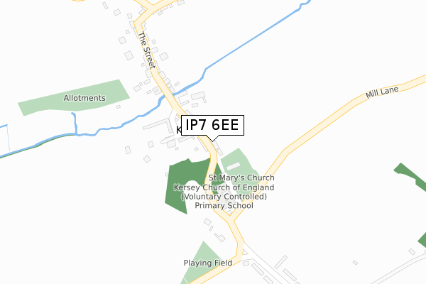 IP7 6EE map - large scale - OS Open Zoomstack (Ordnance Survey)