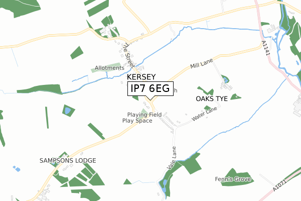 IP7 6EG map - small scale - OS Open Zoomstack (Ordnance Survey)