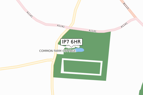 IP7 6HR map - large scale - OS Open Zoomstack (Ordnance Survey)