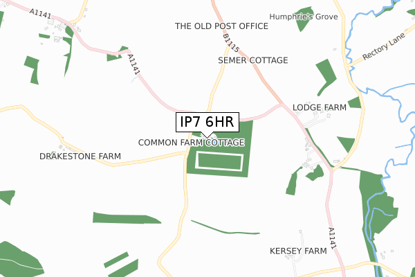 IP7 6HR map - small scale - OS Open Zoomstack (Ordnance Survey)