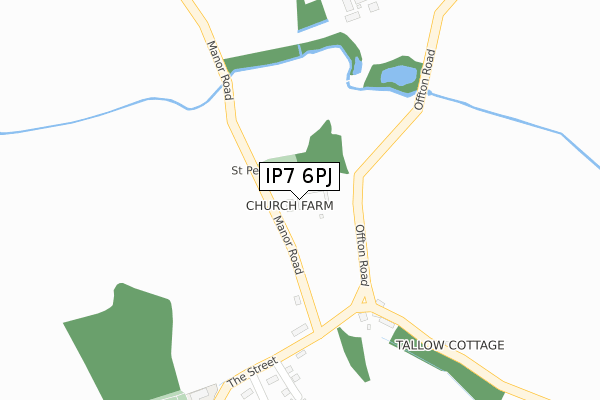 IP7 6PJ map - large scale - OS Open Zoomstack (Ordnance Survey)