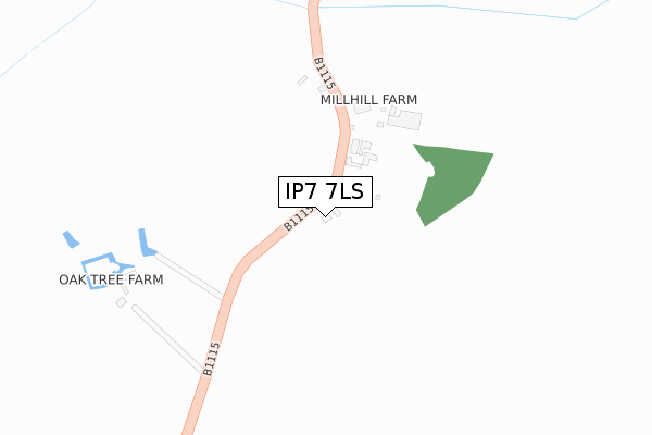 IP7 7LS map - large scale - OS Open Zoomstack (Ordnance Survey)