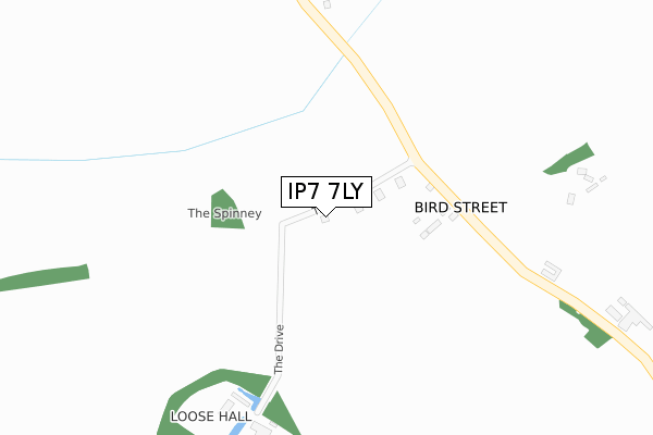 IP7 7LY map - large scale - OS Open Zoomstack (Ordnance Survey)
